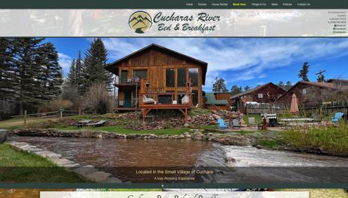 Featured website for Cucharas River Bed and Breakfast